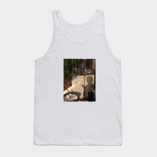 Smoking a Cigarette Shadow Girl Tank Top